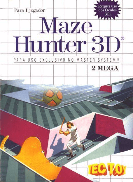 Maze Hunter 3D box art for Sega Master System